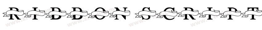 ribbon script font字体转换